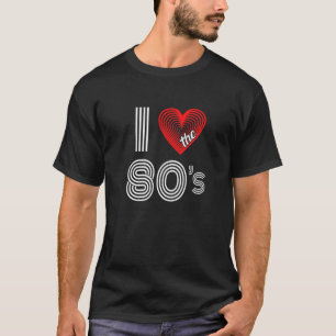 Camiseta Eu Amo Os Anos 80 Fantasia De Festa Retro Anos 80