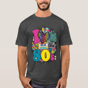 Camiseta Eu Amo Os Anos 80 Para E Festa Família