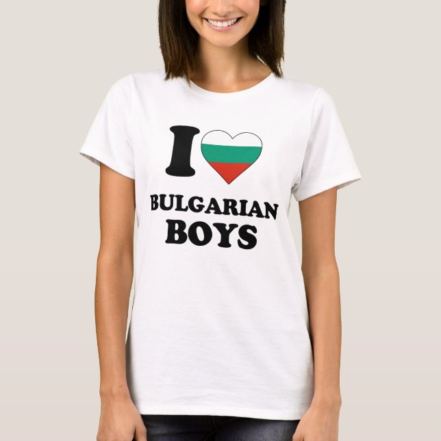 Camiseta Eu amo os búlgaros (Frente)