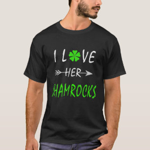 Camiseta Eu Amo Os Casais De Dia de São Patrício Dela