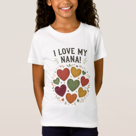 Camiseta Eu Amo Os Corações Da Minha Nana Country