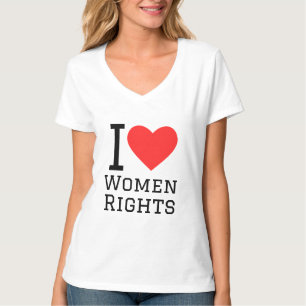 Camiseta Eu amo os direitos das mulheres