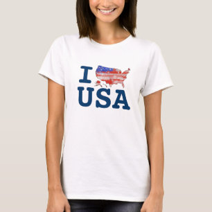 Camiseta Eu amo os EUA