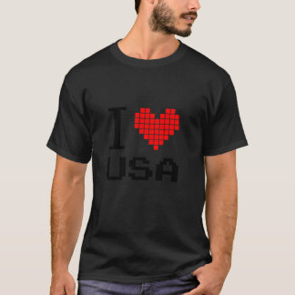 Camiseta Eu Amo Os EUA Aproveitar Os Estados Unidos Patriót