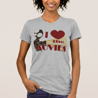 Camiseta Eu amo os filmes
