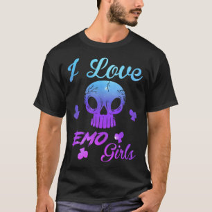 Camiseta Eu Amo Os Meninos Emo Eu Amo As Meninas Emo Gótico