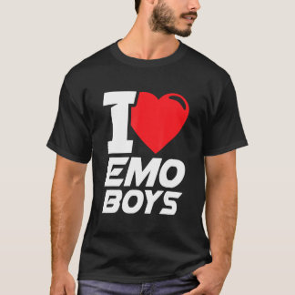 Camiseta Eu Amo Os Meninos Emo Que Eu Corto Os Meninos Emo