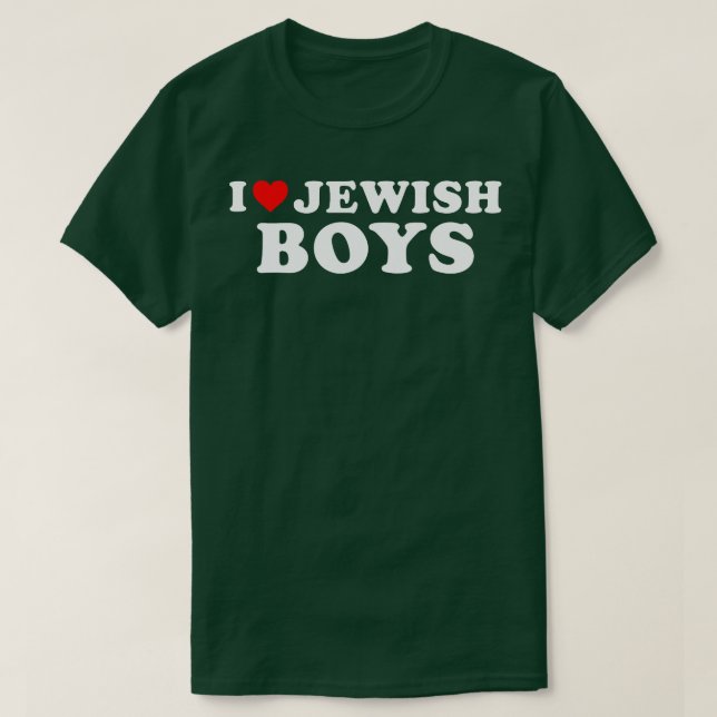 Camiseta Eu amo os Meninos Judeus (Frente do Design)