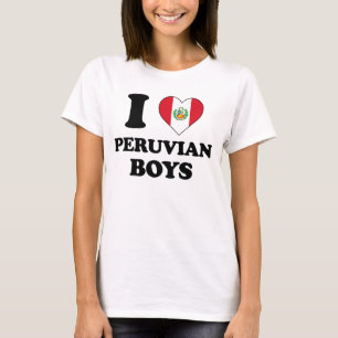 Camiseta Eu amo os meninos peruanos