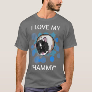 Camiseta Eu Amo Os Meus Amantes De Pet De Hammy Cute Baby H
