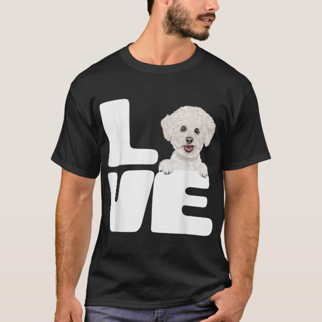 Camiseta Eu Amo Os Meus Bichons Cachorros Frise (Frente)