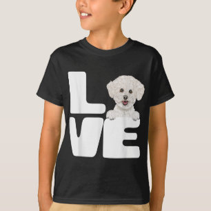Camiseta Eu Amo Os Meus Bichons Cachorros Frise