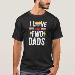 Camiseta Eu Amo Os Meus Dois Dias de os pais Gay Do Son Dau