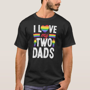Camiseta Eu Amo Os Meus Dois Dias de os pais Gay Do Son Dau