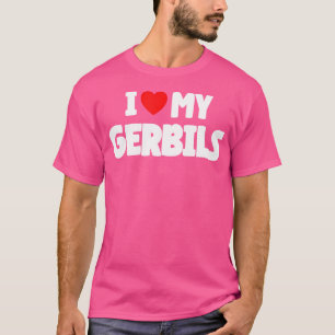 Camiseta Eu Amo Os Meus Gerbilhões