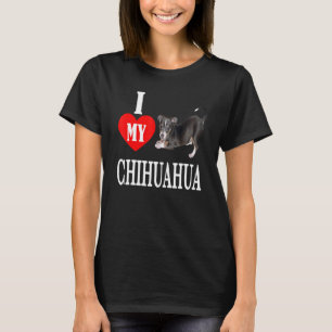 Camiseta Eu Amo Os Meus Homens De Animais De Companhia Chih
