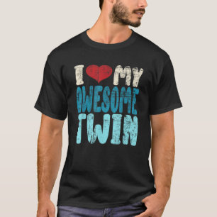 Camiseta Eu Amo Os Meus Irmãos Gêmeos Incríveis Que Corresp