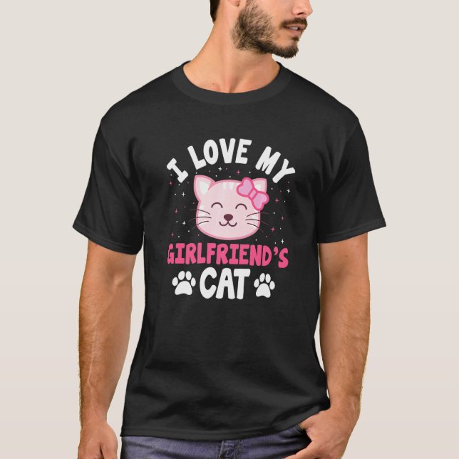 Camiseta Eu Amo Os Meus Namoradas Gato Felino Proprietário  (Frente)