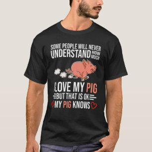 Camiseta Eu Amo Os Meus Porcos São Os Meus Animais Espiritu