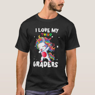 Camiseta Eu Amo Os Meus Terceiros Grades Divertidos Profess