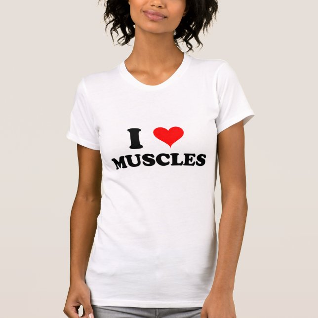 Camiseta Eu amo os músculos (Frente)