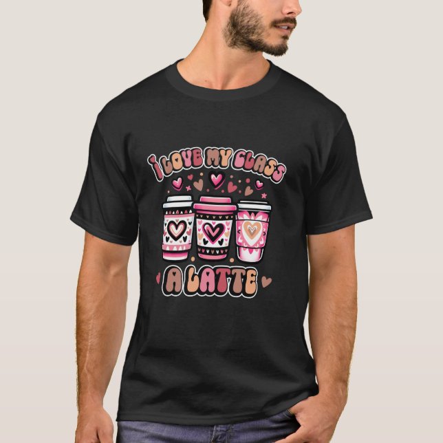 Camiseta Eu Amo Os Namorados De Professores De Café Latinos (Frente)