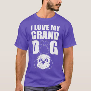 Camiseta Eu Amo Os Netos Da Vovó Do Cachorro