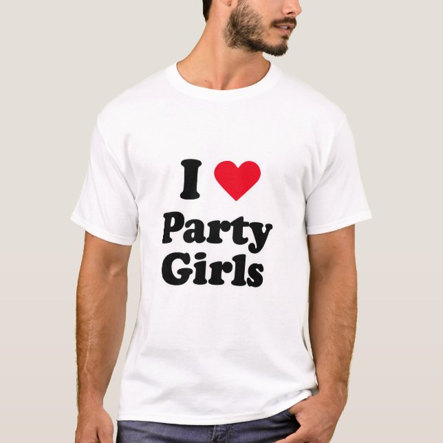 Camiseta Eu amo os partys girl (Frente)