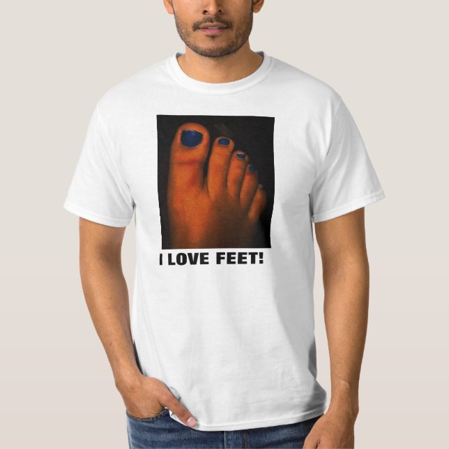 CAMISETA EU AMO OS PÉS! (Frente)