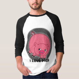 CAMISETA EU AMO OS PORCOS (OS PORCOS EM AMBOS OS LADOS)