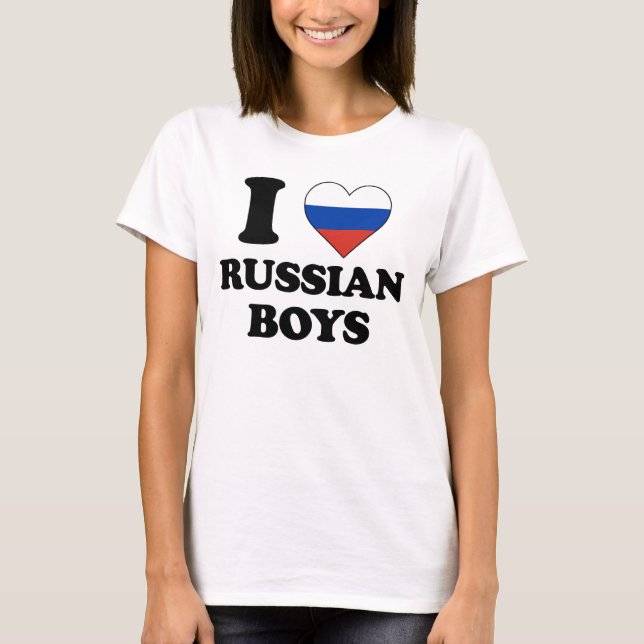 Camiseta Eu amo os russos (Frente)