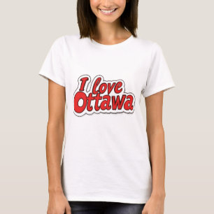 Camiseta Eu Amo Ottawa Gráfico