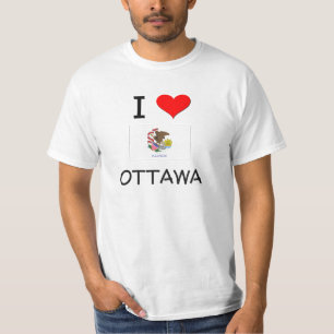 Camiseta Eu amo OTTAWA Illinois
