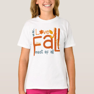 Camiseta Eu Amo Outono Mais Que Tudo – Design Estético de O