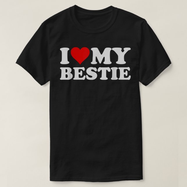 CAMISETA EU AMO OUVIR MEU MELHOR AMIGO MELHOR BESTFRIEND BF (Frente do Design)