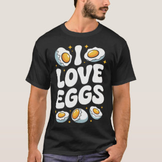 Camiseta Eu Amo Ovos Ovo