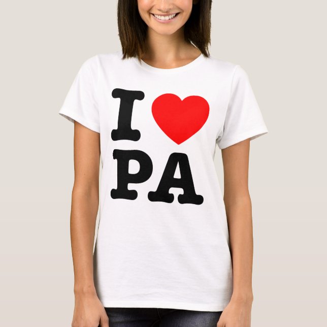 Camiseta EU AMO PA Pensilvânia (Frente)