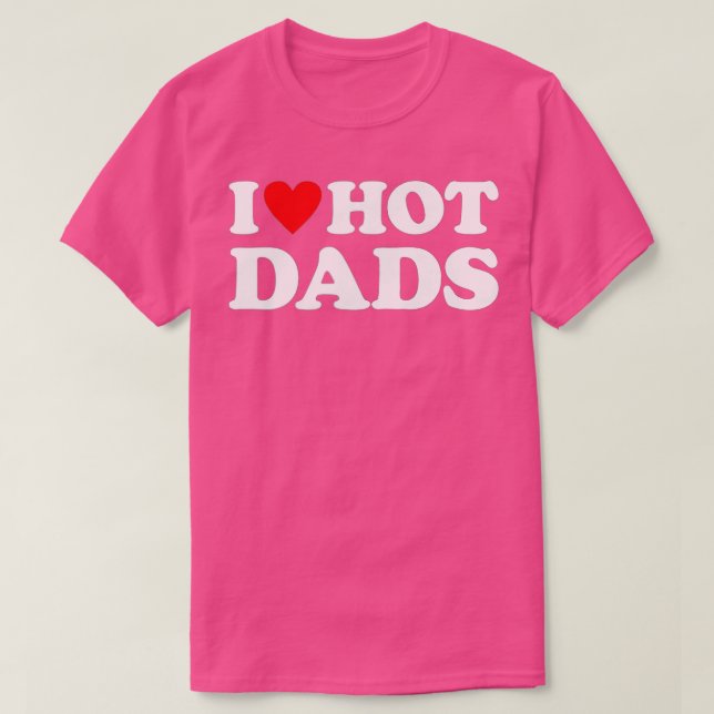 Camiseta Eu Amo Pais Quentes Eu Coração Pais Quentes Adoram (Frente do Design)