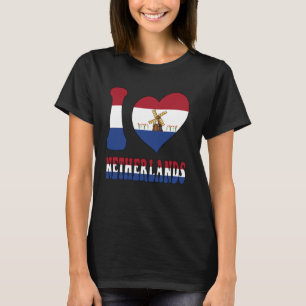 Camiseta Eu Amo Países Baixos Orgulhosos De Serem Holandese