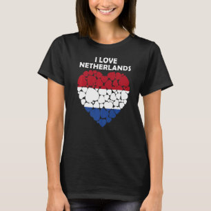 Camiseta Eu Amo Países Baixos Orgulhosos De Serem Holandese