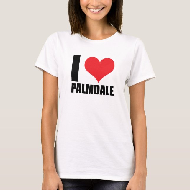 Camiseta Eu amo Palmdale (Frente)