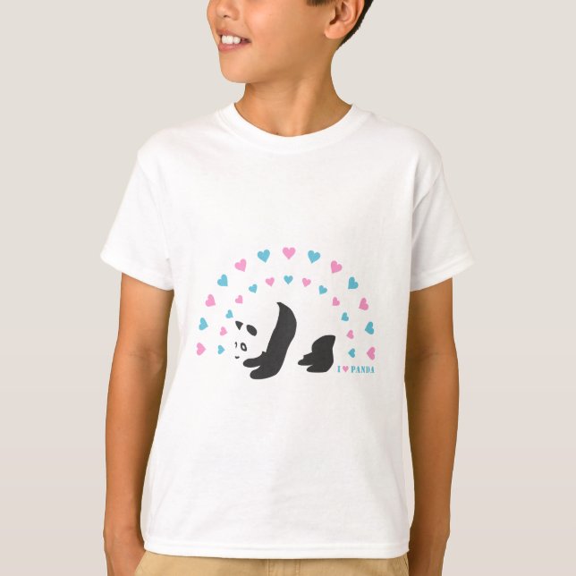 Camiseta Eu Amo Panda (Frente)