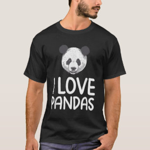 Camiseta Eu Amo Pandas