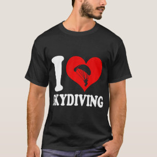 Camiseta Eu Amo Paraquedismo Premium