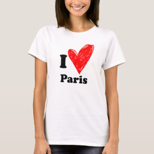 Camiseta Eu amo Paris