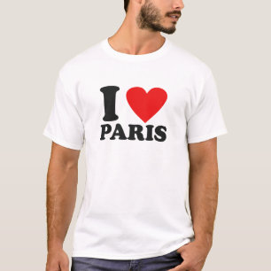 Camiseta Eu amo Paris