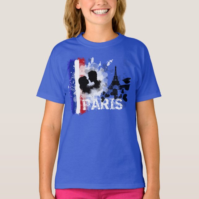 Camiseta Eu amo Paris (Frente)