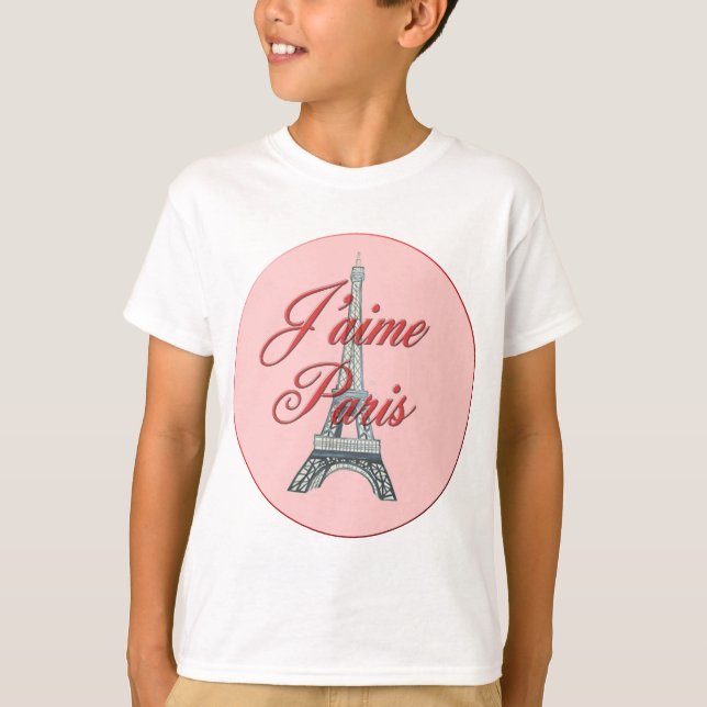Camiseta Eu amo Paris (Frente)