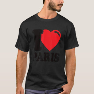 Camiseta Eu Amo Paris Bela Cidade de Paris Eu Adoro Paris