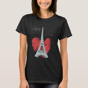 Camiseta Eu Amo Paris Eiffel Torre Francês Souvenir França